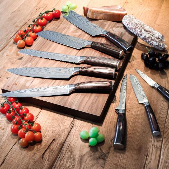 Asian Kitchen Knife Set - Premium